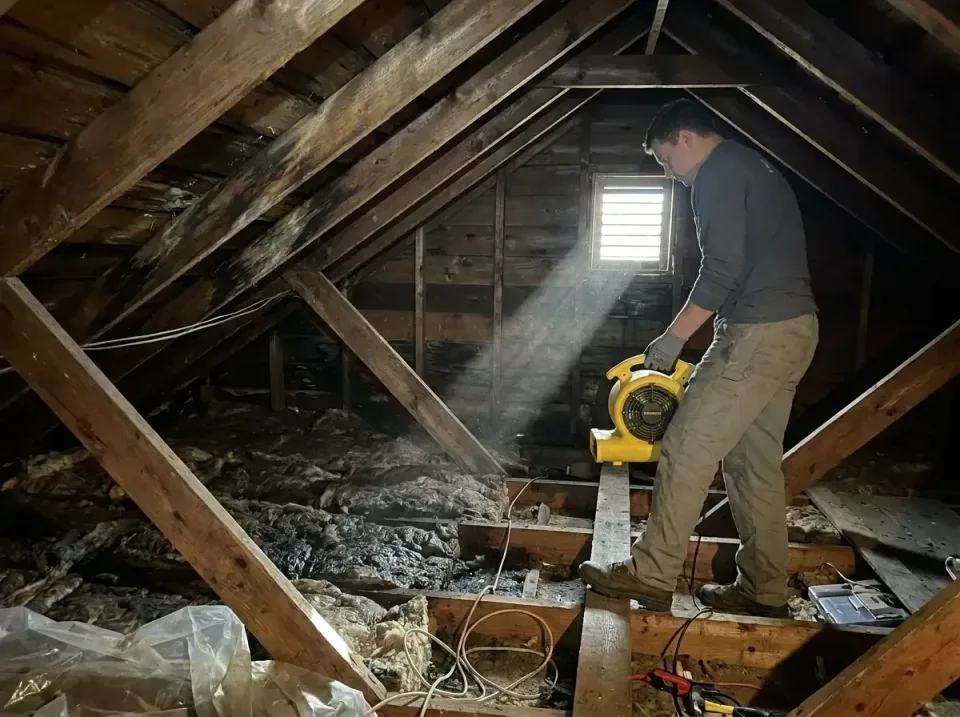 attic-water-damage-drying-proc-007 — frequently asked questions, Emergency Water Extraction & 24/7 Flood Response in West Or…